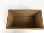 Japanese Wooden Storage Box Vtg Pottery Hako Inside 11.7x22.3x13.5cm WB907