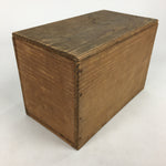 Japanese Wooden Storage Box Vtg Pottery Hako Inside 11.7x22.3x13.5cm WB907