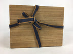 Japanese Wooden Storage Box Vtg Pottery Hako Inside 11.9x16x18cm WB864
