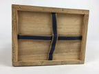 Japanese Wooden Storage Box Vtg Pottery Hako Inside 11.9x16x18cm WB864