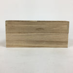 Japanese Wooden Storage Box Vtg Pottery Hako Inside 12.5x12.5x3.5cm WB885