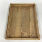 Japanese Wooden Storage Box Vtg Pottery Hako Inside 12.6x17x1.5cm WB912
