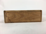 Japanese Wooden Storage Box Vtg Pottery Hako Inside 13.5x21x3.6cm WB910