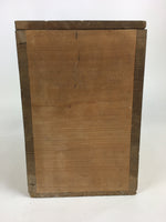 Japanese Wooden Storage Box Vtg Pottery Hako Inside 13.5x28.5x22cm WB897