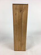 Japanese Wooden Storage Box Vtg Pottery Hako Inside 13.7x10x38 cm WB919
