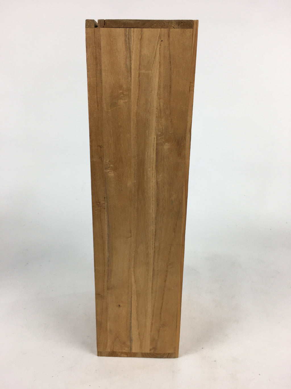 Japanese Wooden Storage Box Vtg Pottery Hako Inside 13.7x10x38 cm WB919