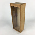 Japanese Wooden Storage Box Vtg Pottery Hako Inside 13.7x10x38 cm WB919