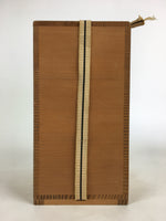 Japanese Wooden Storage Box Vtg Pottery Hako Inside 13.8x10.5x21.0cm WB942