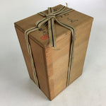Japanese Wooden Storage Box Vtg Pottery Hako Inside 13.8x10.5x21.0cm WB942
