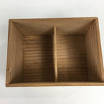 Japanese Wooden Storage Box Vtg Pottery Hako Inside 14.5x10.5x7.8cm WB863
