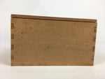 Japanese Wooden Storage Box Vtg Pottery Hako Inside 14.5x10.5x7.8cm WB863
