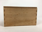 Japanese Wooden Storage Box Vtg Pottery Hako Inside 14.5x10.5x7.8cm WB863