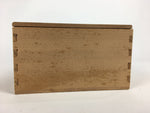 Japanese Wooden Storage Box Vtg Pottery Hako Inside 14.5x10.5x7.8cm WB863