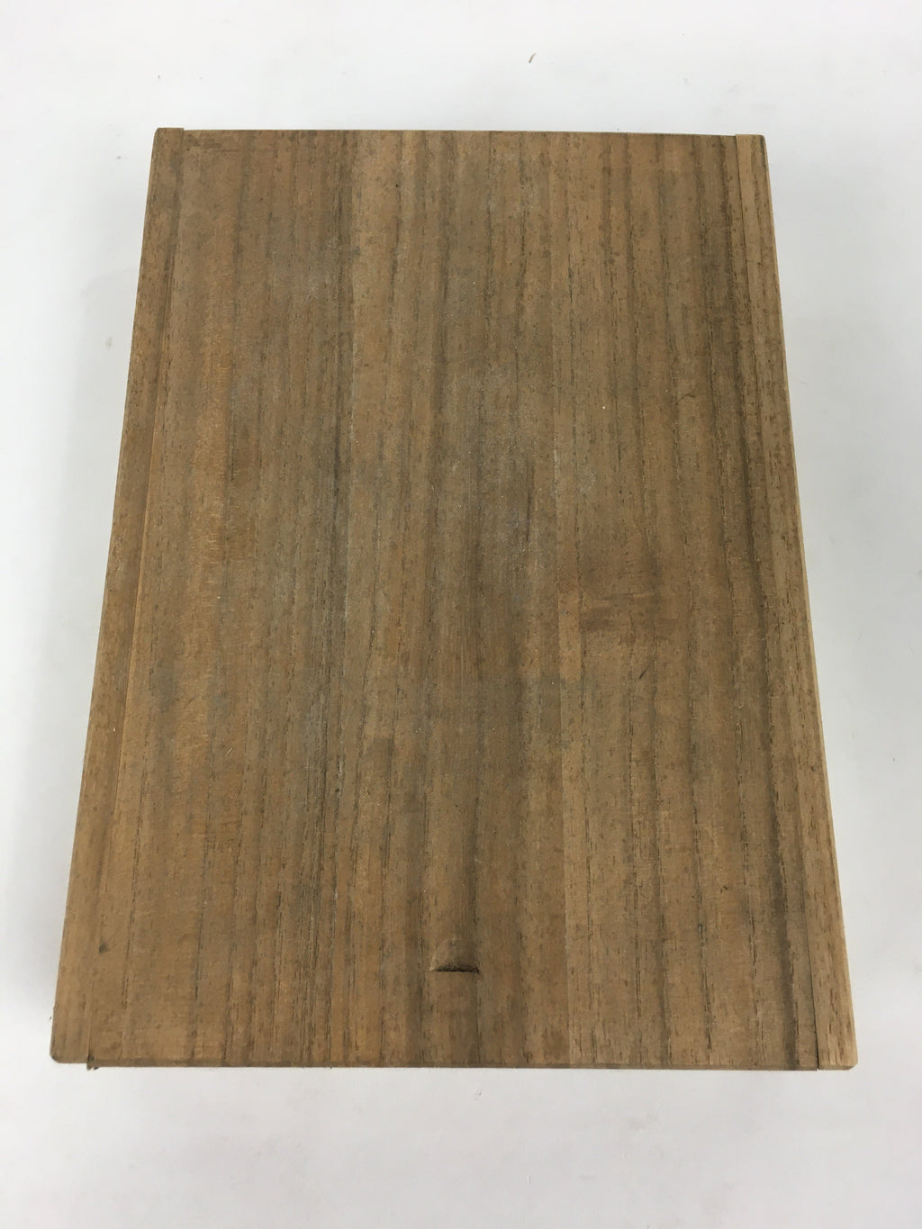 Japanese Wooden Storage Box Vtg Pottery Hako Inside 14x21x3.5cm WB909