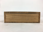 Japanese Wooden Storage Box Vtg Pottery Hako Inside 14x21x3.5cm WB909
