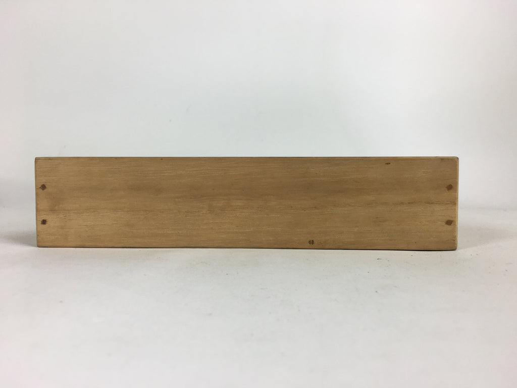 Japanese Wooden Storage Box Vtg Pottery Hako Inside 14x21x3.5cm WB909