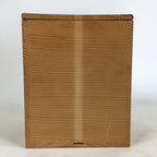 Japanese Wooden Storage Box Vtg Pottery Hako Inside 15.0x15.0x18.2.0cm WB945