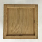 Japanese Wooden Storage Box Vtg Pottery Hako Inside 15.0x15.0x18.2.0cm WB945