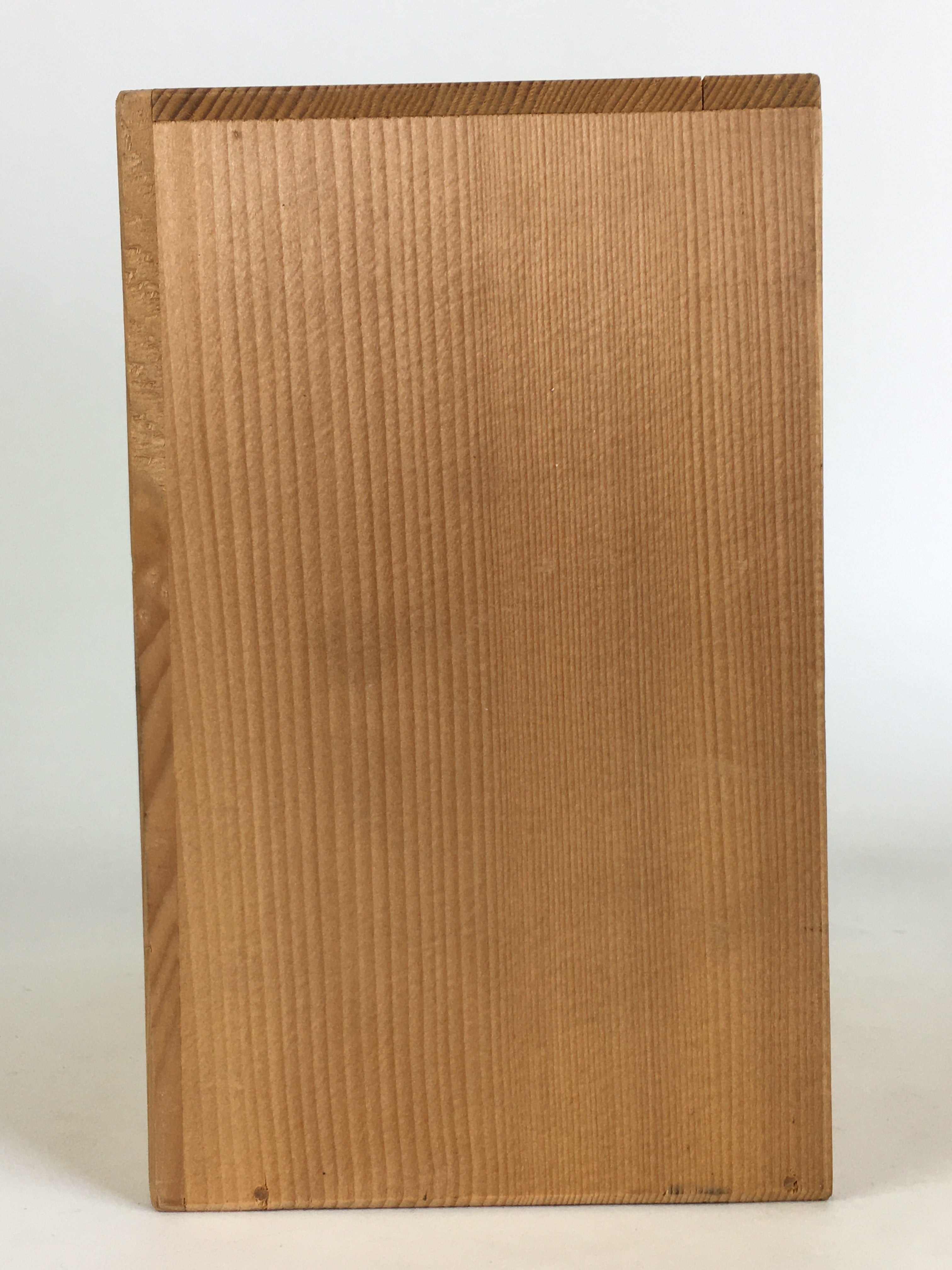 Japanese Wooden Storage Box Vtg Pottery Hako Inside 16.0x10.5x17.0cm WB940