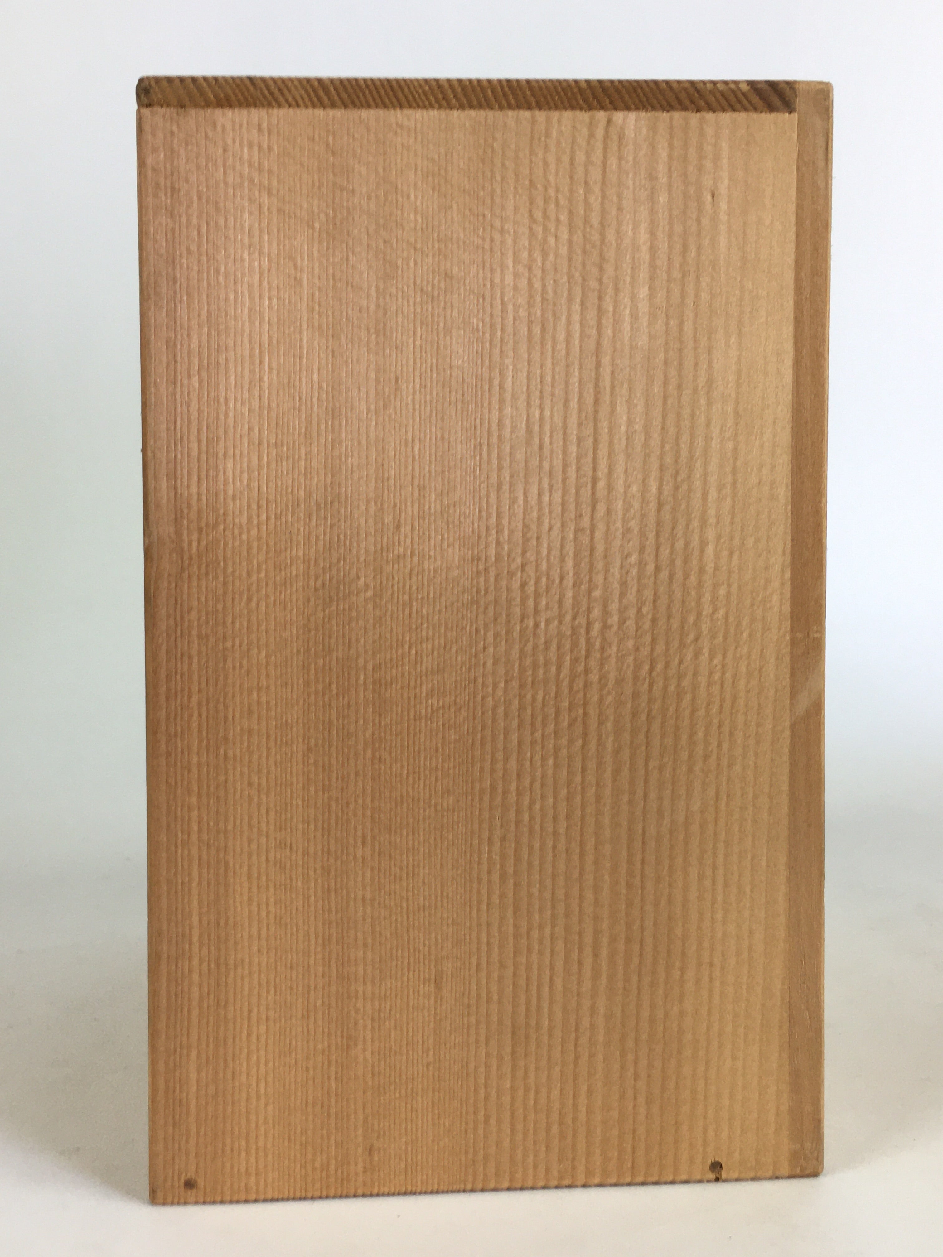 Japanese Wooden Storage Box Vtg Pottery Hako Inside 16.0x10.5x17.0cm WB940