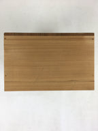 Japanese Wooden Storage Box Vtg Pottery Hako Inside 16.0x10.5x17.0cm WB940