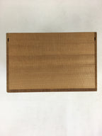 Japanese Wooden Storage Box Vtg Pottery Hako Inside 16.0x10.5x17.0cm WB940