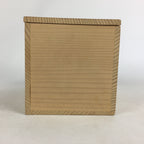 Japanese Wooden Storage Box Vtg Pottery Hako Inside 16.2x10.9x11.5cm WB852