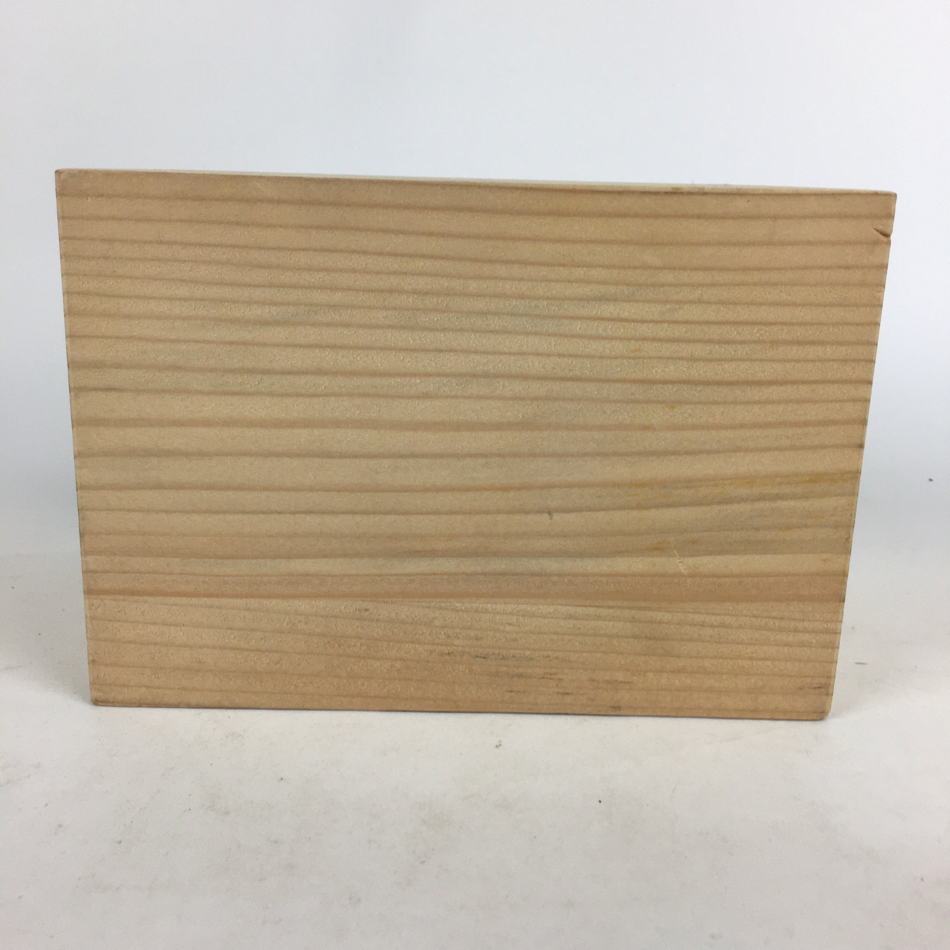 Japanese Wooden Storage Box Vtg Pottery Hako Inside 16.2x10.9x11.5cm WB852