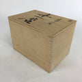 Japanese Wooden Storage Box Vtg Pottery Hako Inside 16.2x10.9x11.5cm WB852