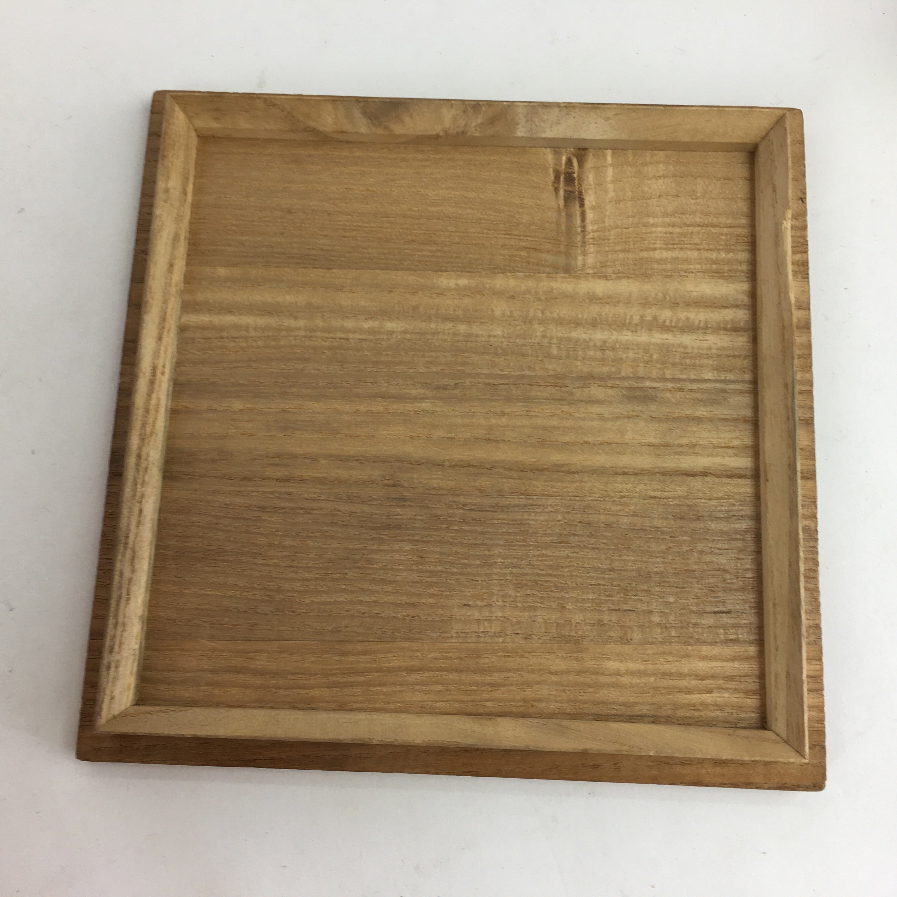 Japanese Wooden Storage Box Vtg Pottery Hako Inside 17.5x17.5x20.7cm WB925