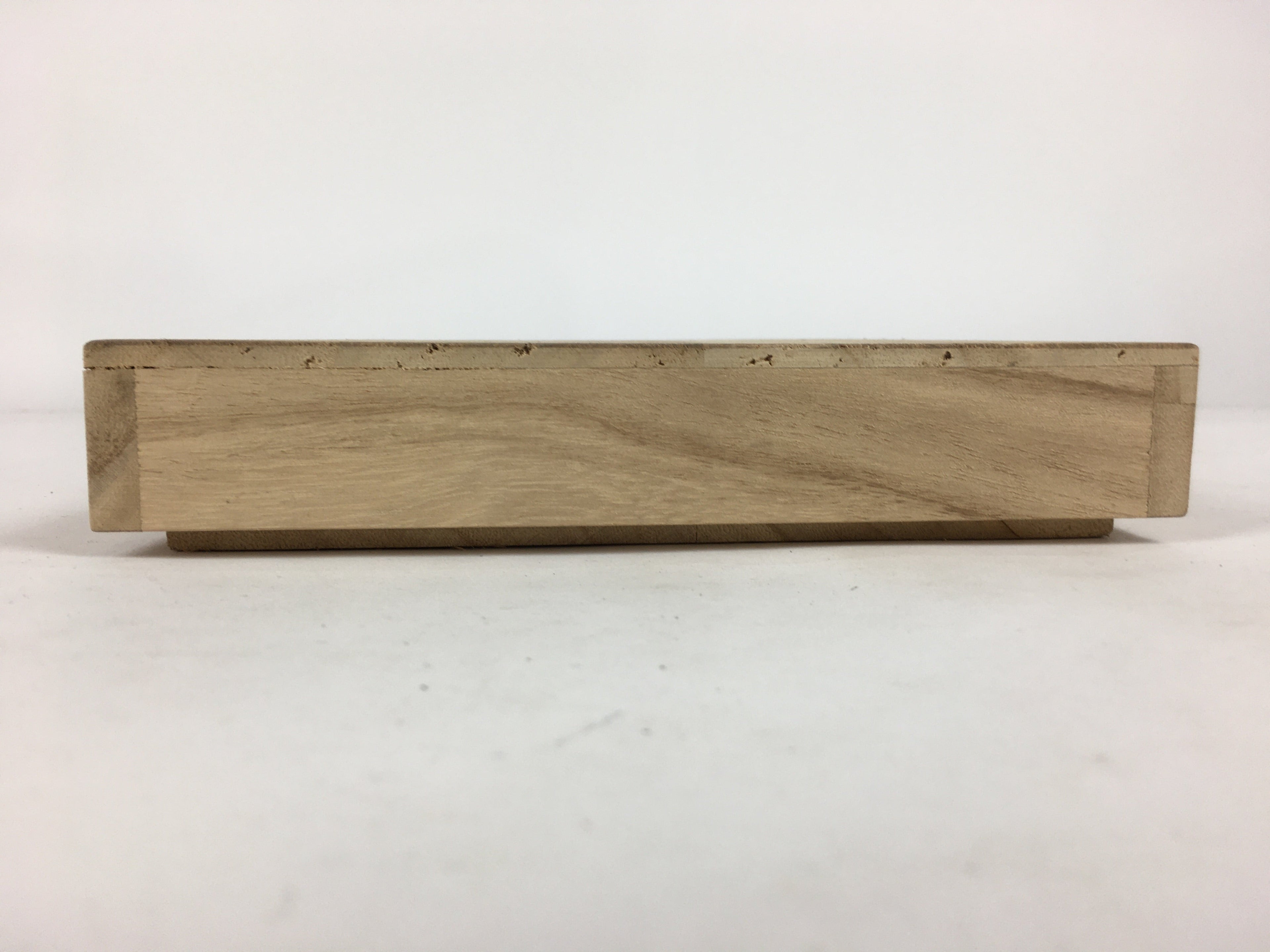 Japanese Wooden Storage Box Vtg Pottery Hako Inside 17x22x3cm WB903