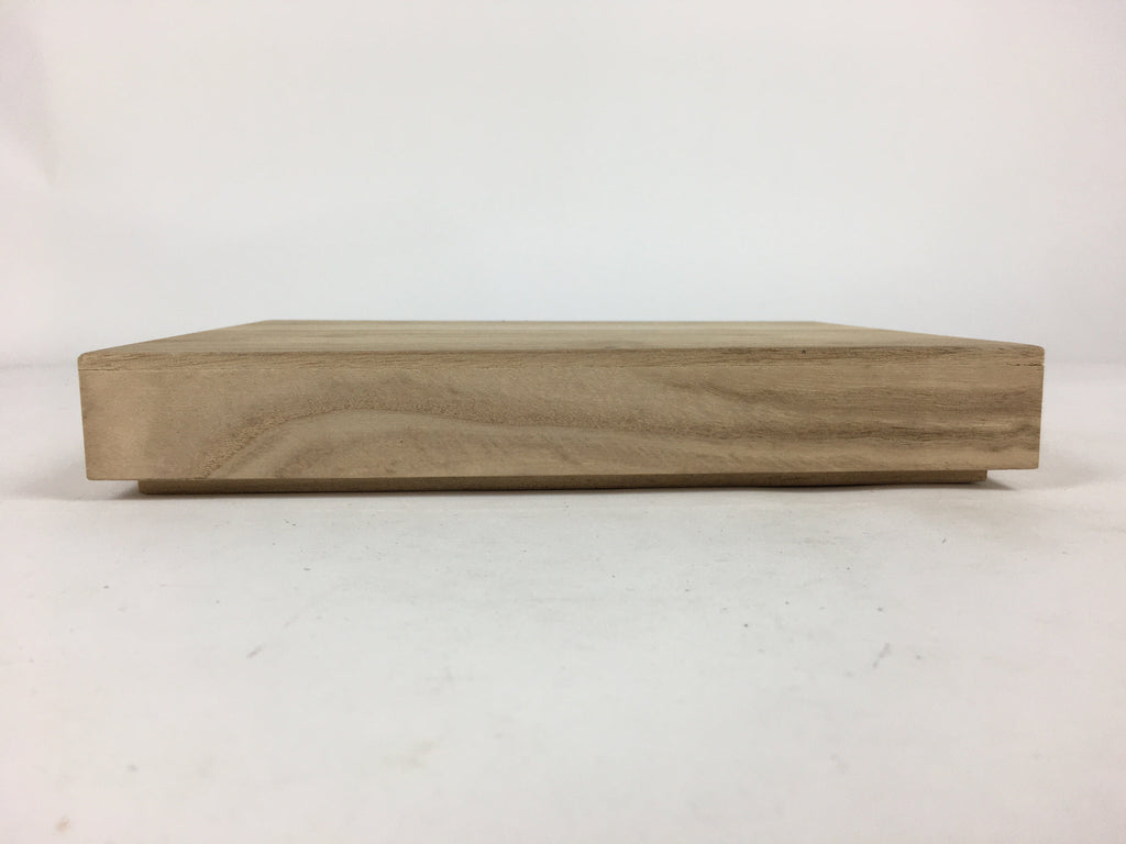 Japanese Wooden Storage Box Vtg Pottery Hako Inside 17x22x3cm WB903