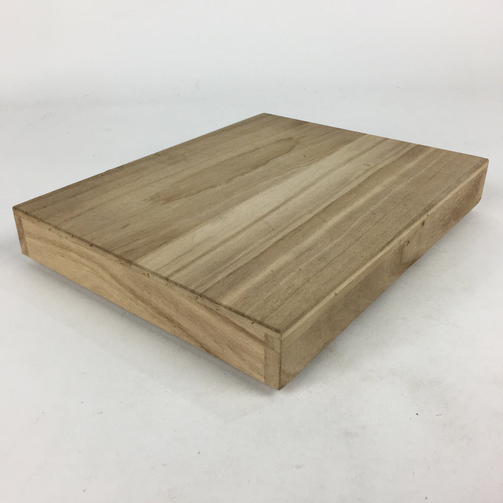 Japanese Wooden Storage Box Vtg Pottery Hako Inside 17x22x3cm WB903