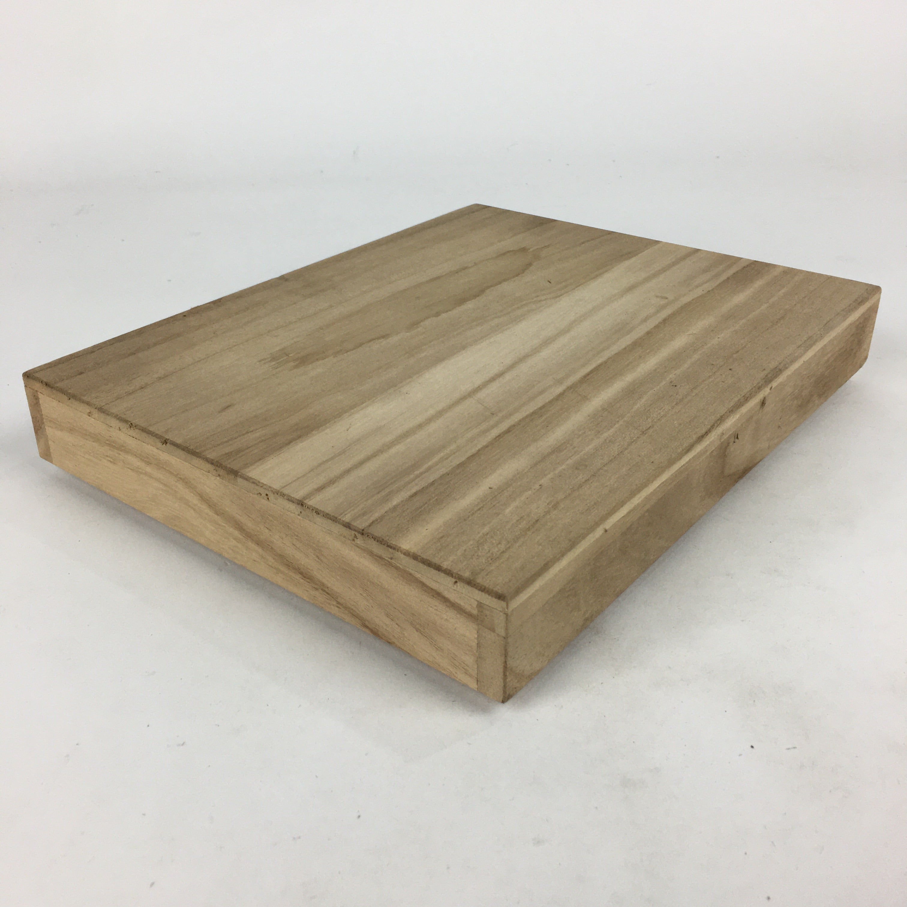 Japanese Wooden Storage Box Vtg Pottery Hako Inside 17x22x3cm WB903