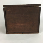 Japanese Wooden Storage Box Vtg Pottery Hako Inside 19x18.6x15cm WB797