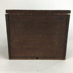 Japanese Wooden Storage Box Vtg Pottery Hako Inside 19x18.6x15cm WB797