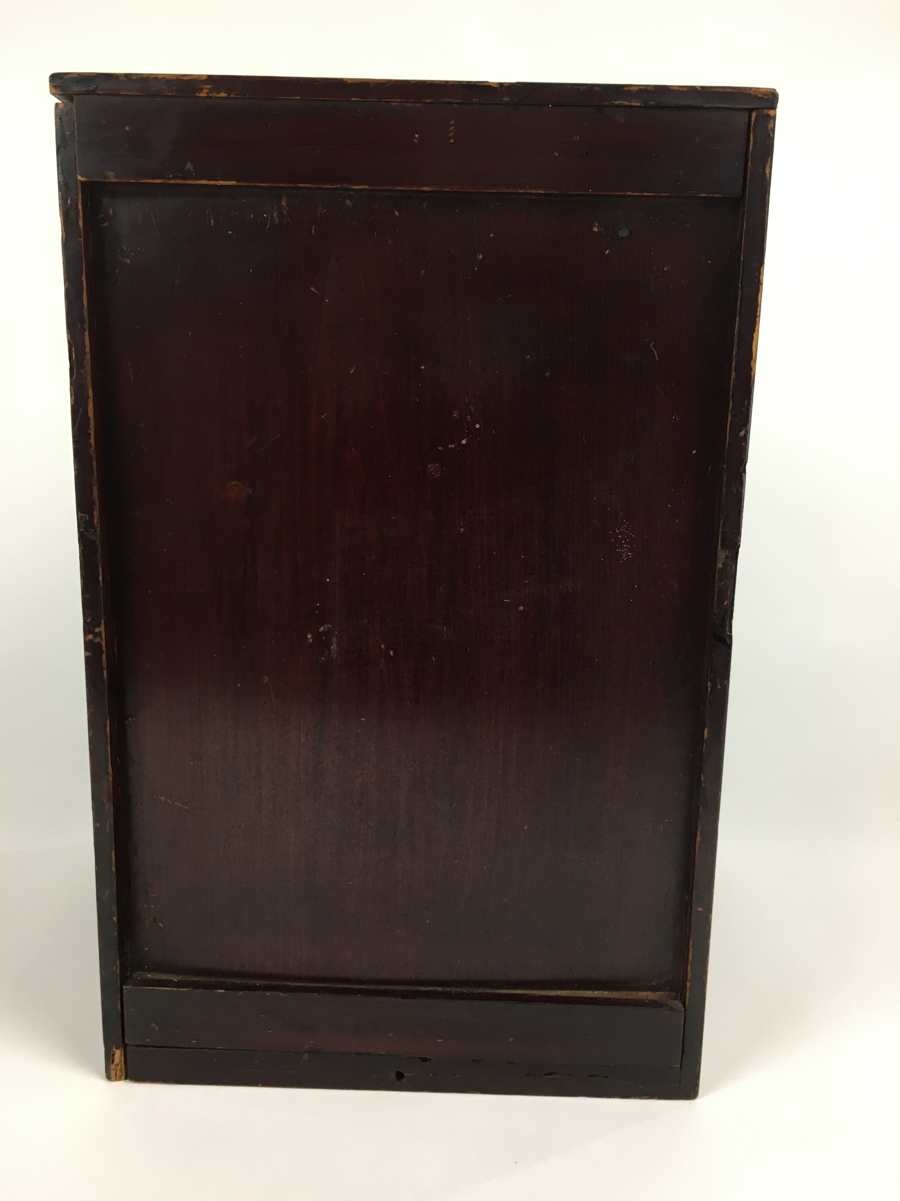 Japanese Wooden Storage Box Vtg Pottery Hako Inside 20.4x20.4x29.6cm WB876