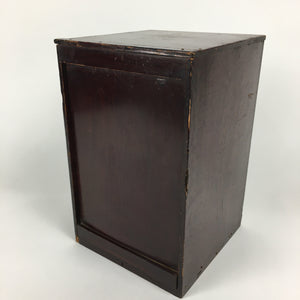 Japanese Wooden Storage Box Vtg Pottery Hako Inside 20.4x20.4x29.6cm WB876