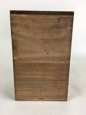Japanese Wooden Storage Box Vtg Pottery Hako Inside 21x14x10.7cm WB923