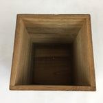 Japanese Wooden Storage Box Vtg Pottery Hako Inside 21x14x10.7cm WB923