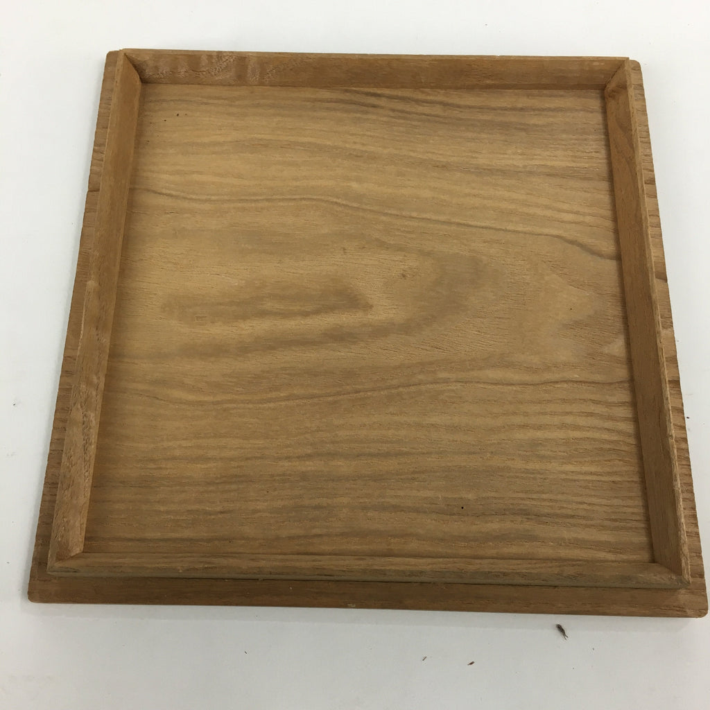Japanese Wooden Storage Box Vtg Pottery Hako Inside 22x22x21.2cm WB843