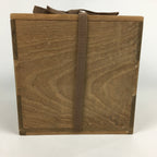 Japanese Wooden Storage Box Vtg Pottery Hako Inside 22x22x21.2cm WB843