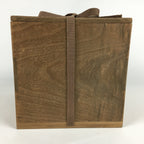 Japanese Wooden Storage Box Vtg Pottery Hako Inside 22x22x21.2cm WB843