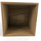 Japanese Wooden Storage Box Vtg Pottery Hako Inside 22x22x21.2cm WB843