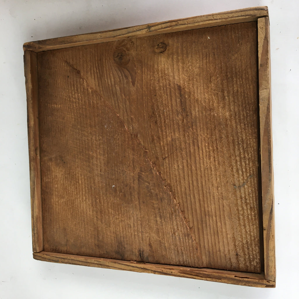 Japanese Wooden Storage Box Vtg Pottery Hako Inside 23.5x22.3x30.5cm WB914