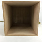 Japanese Wooden Storage Box Vtg Pottery Hako Inside 23x23x36.4cm WB873