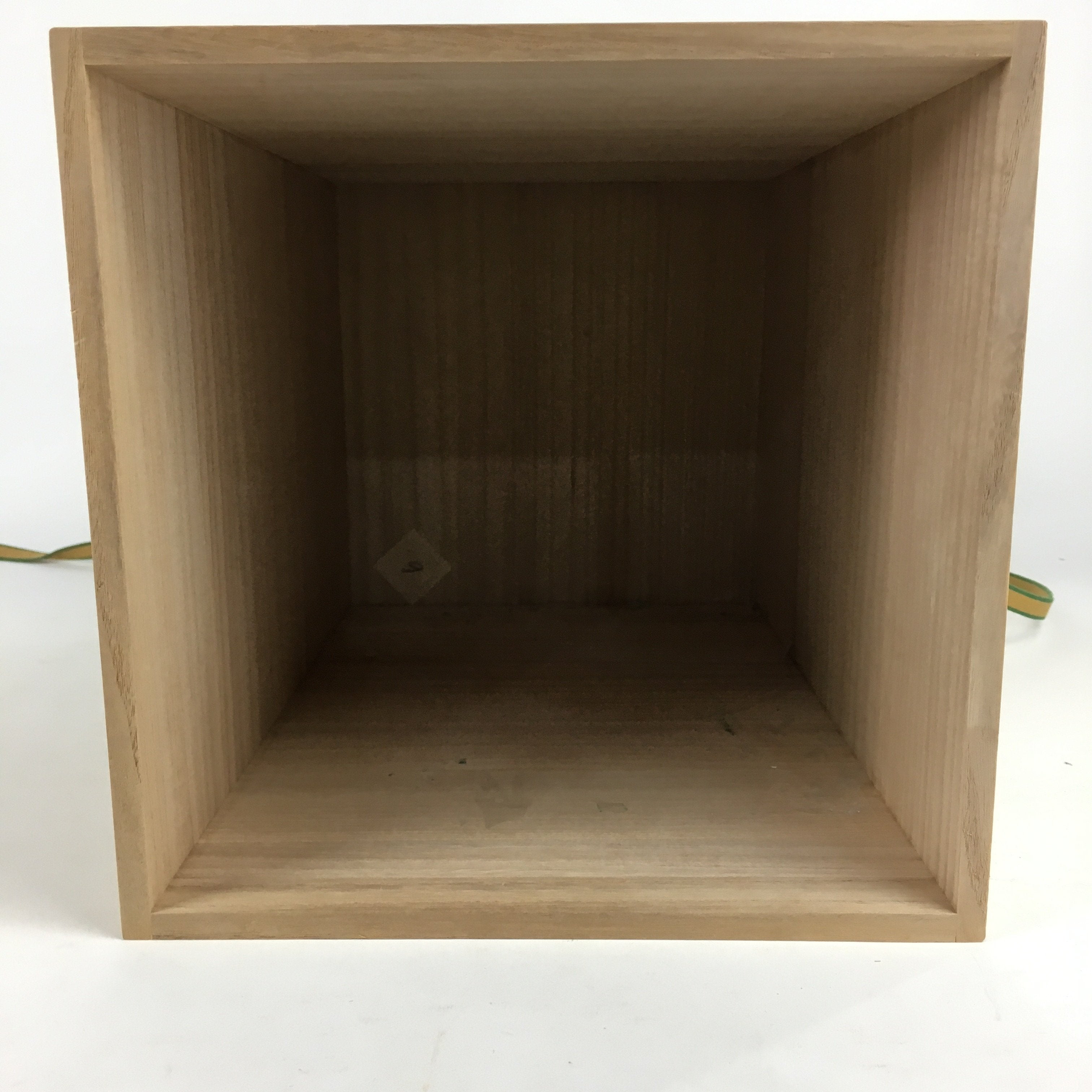Japanese Wooden Storage Box Vtg Pottery Hako Inside 23x23x36.4cm WB873