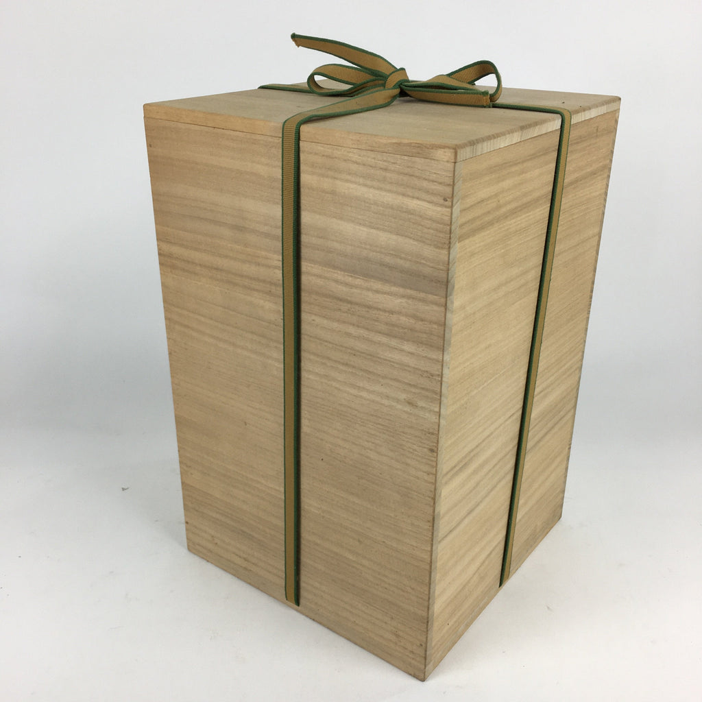 Japanese Wooden Storage Box Vtg Pottery Hako Inside 23x23x36.4cm WB873