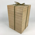 Japanese Wooden Storage Box Vtg Pottery Hako Inside 23x23x36.4cm WB873