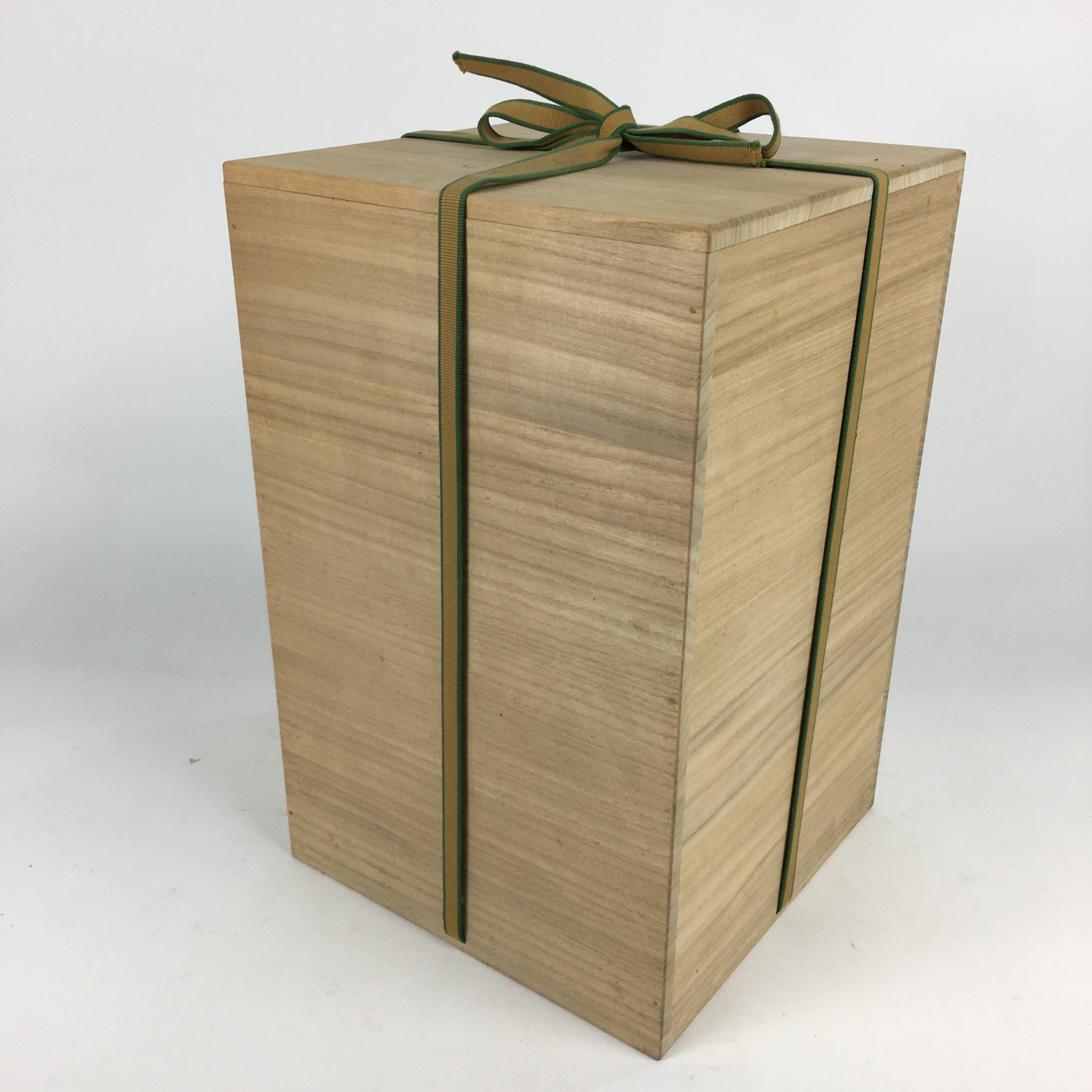 Japanese Wooden Storage Box Vtg Pottery Hako Inside 23x23x36.4cm WB873